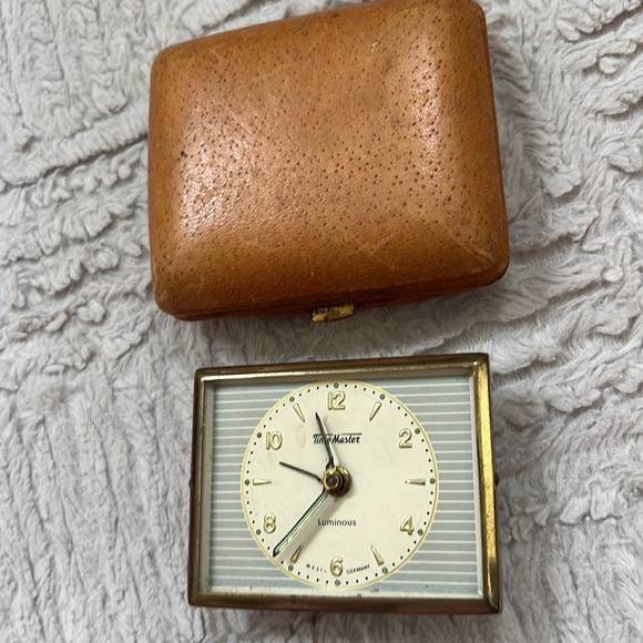 Vintage Time Master wind up travel alarm clock West Germany - Picture 10 of 16